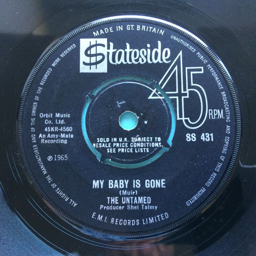 The Untamed - My baby is gone - UK Stateside - Ex-