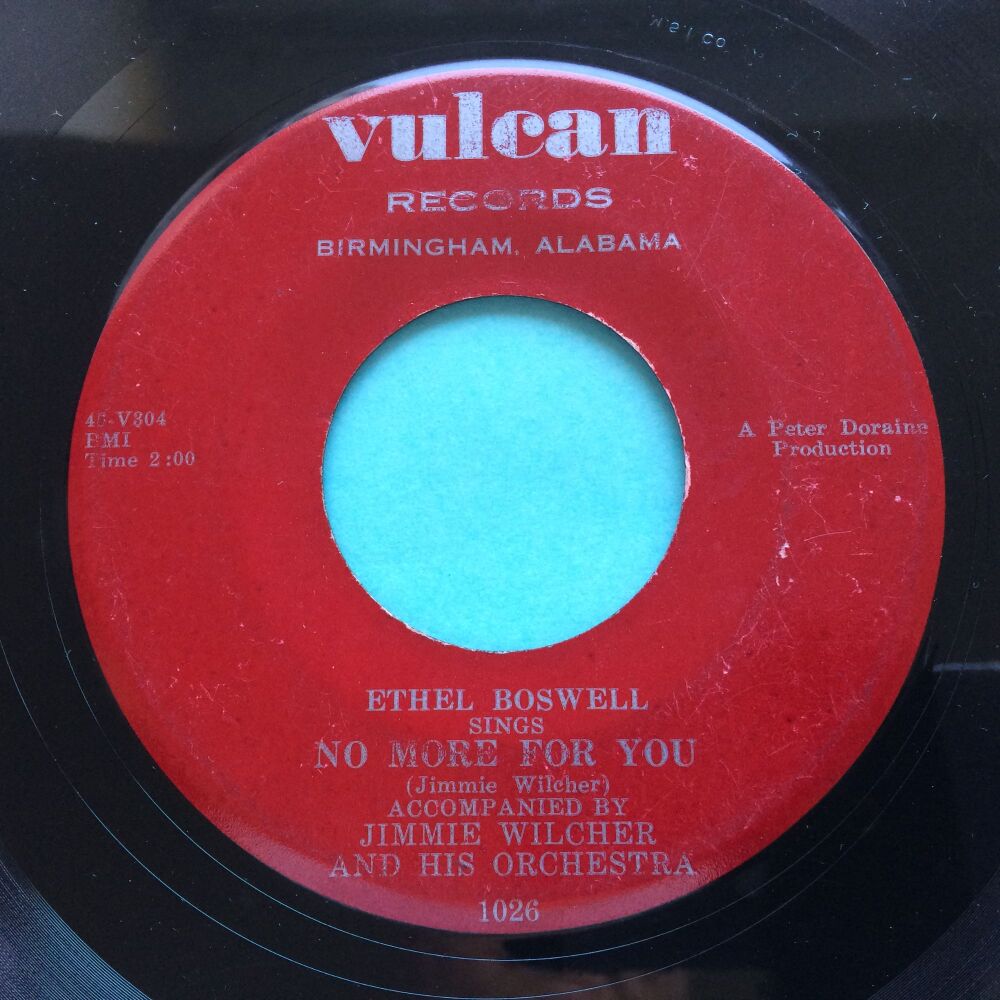 Ethel Boswell - No more for you - Vulcan - VG+