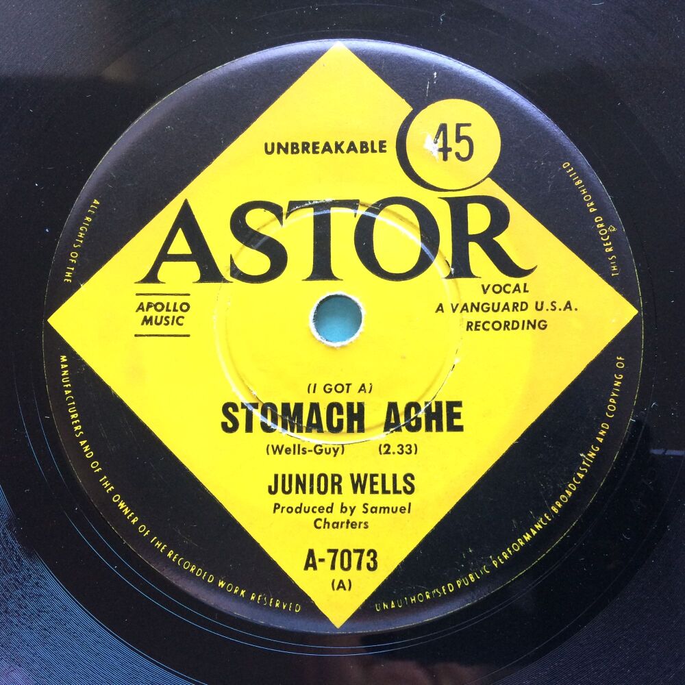 Junior Wells - Stomache ache b/w Shake it baby - Astor (Australian) - VG+