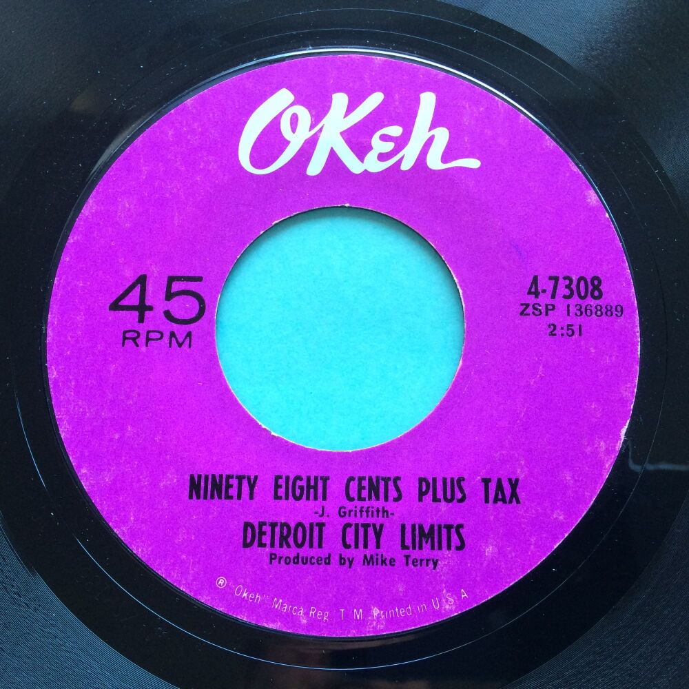 Detroit City Limits - Ninety eight cents plus tax - Okeh - VG+