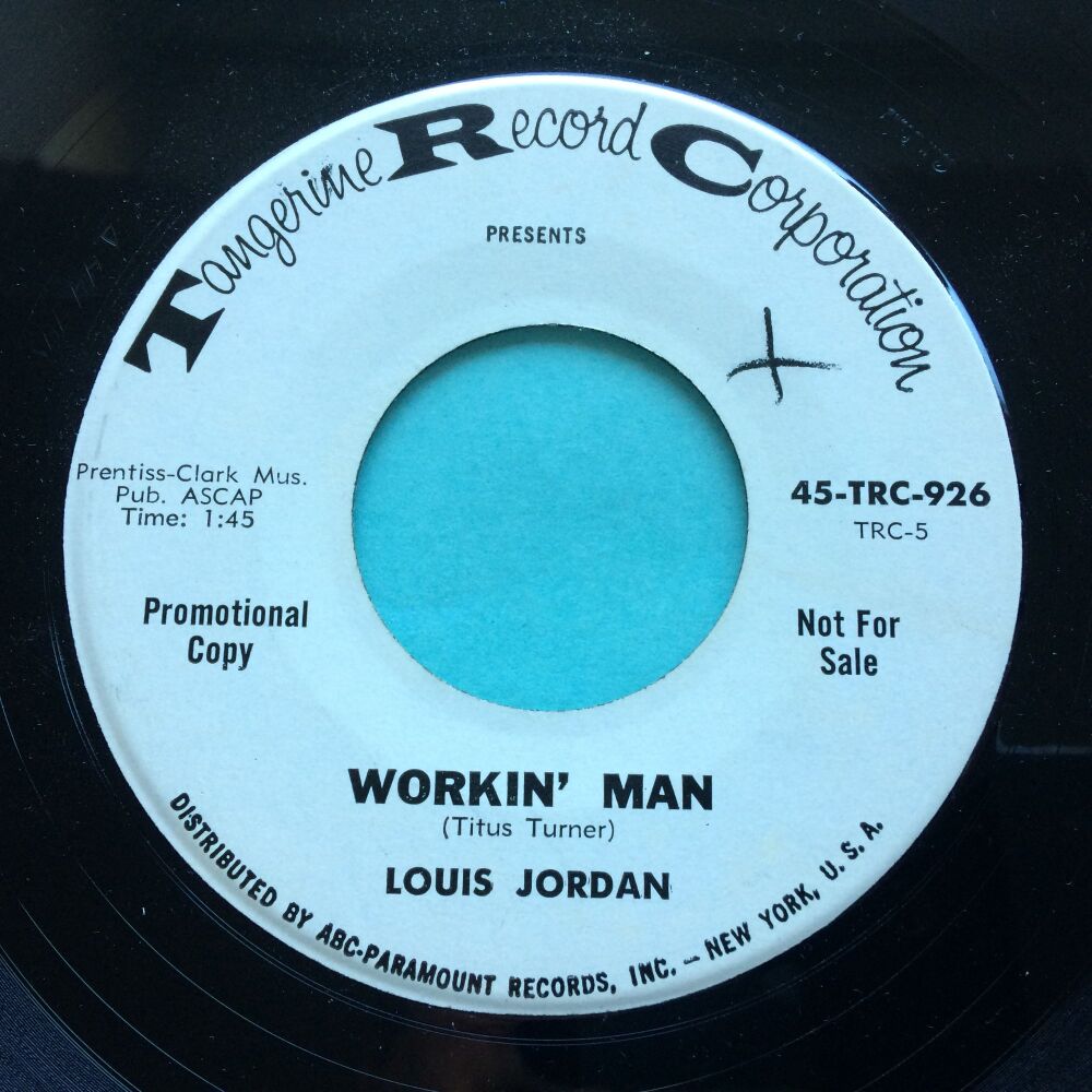 Louis Jordan - Workin' Man - Tangerine promo - Ex