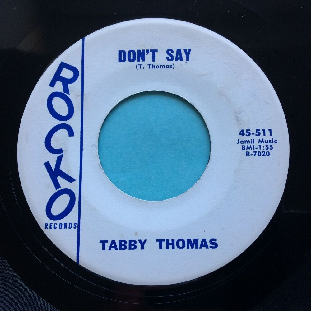 Tabby Thomas - Don't say - Rocko - VG+