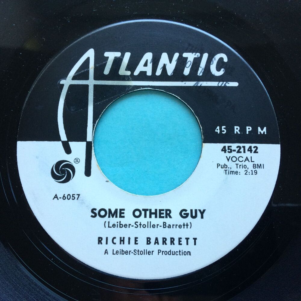Richie Barrett - Some Other Guy b/w Tricky Dicky - Atlantic promo - Ex-