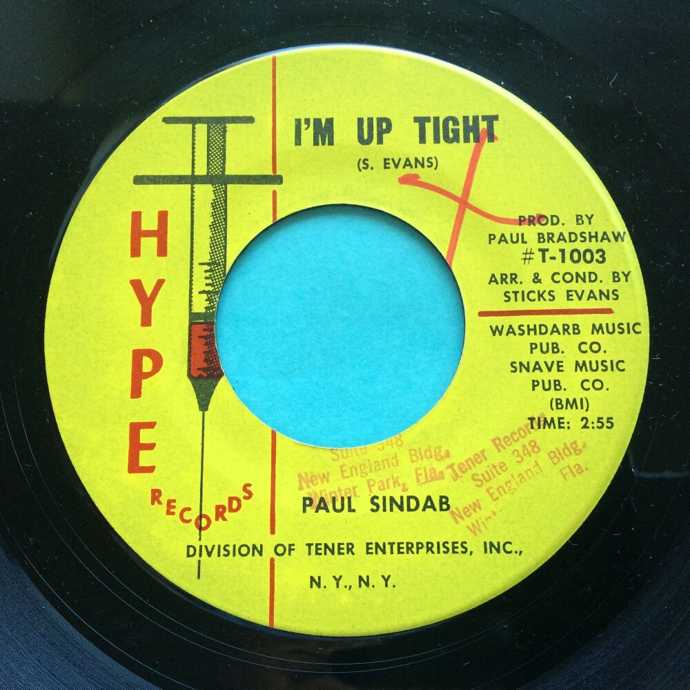 Paul Sindab - I'm up tight - Hype - Ex-