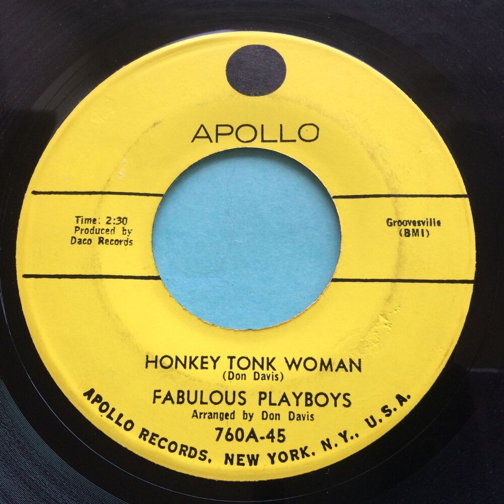 Fabulous Playboys - Honkey Tonk Woman - Apollo promo - Ex-
