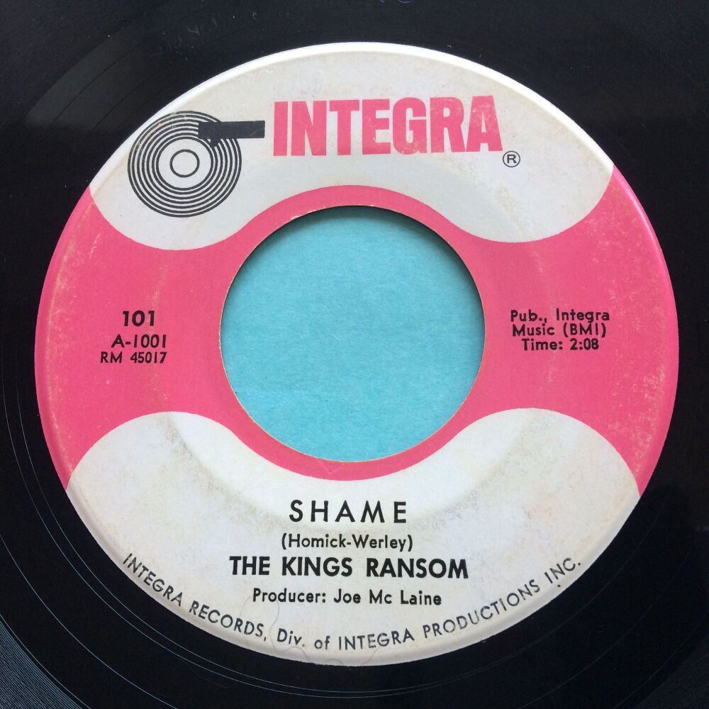 Kings Ransom - Shame - Integra - VG+