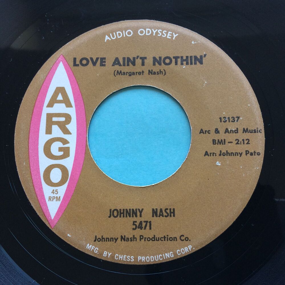 Johnny Nash - Love ain't nothin - Argo - VG+
