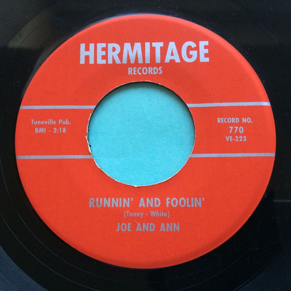 Joe and Ann - Runnin' and foolin' - Hermitage - Ex