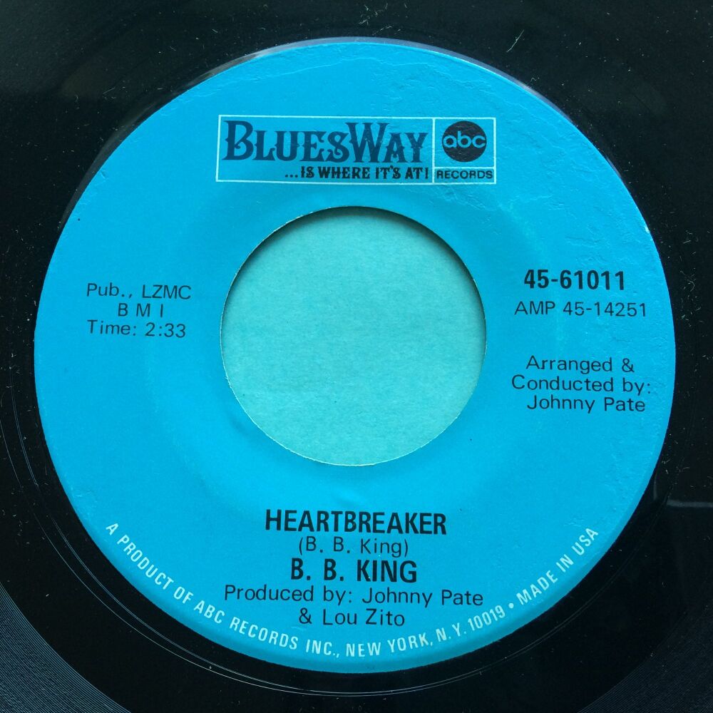 B B King - Heartbreaker - Bluesway - Ex-