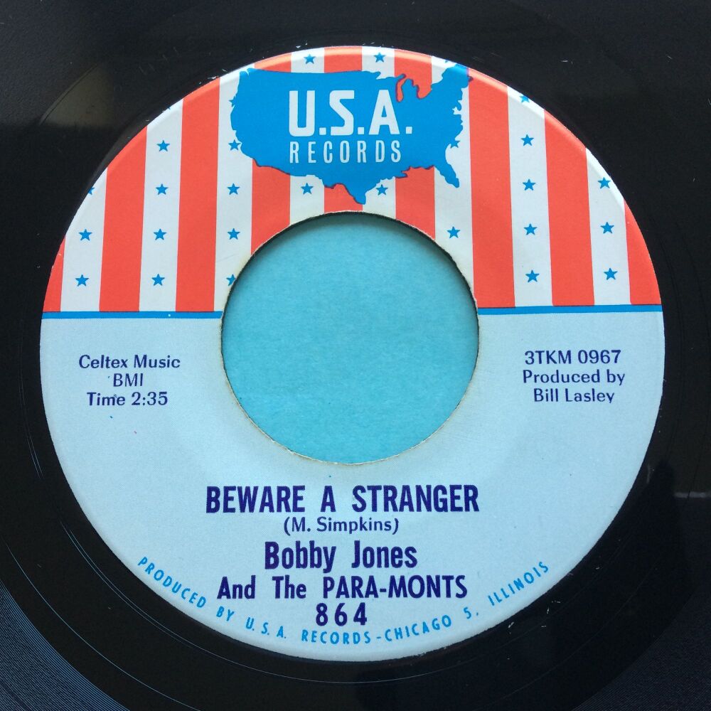 Bobby Jones and the Para-Monts - Beware a stranger b/w Check me out - USA - Ex-