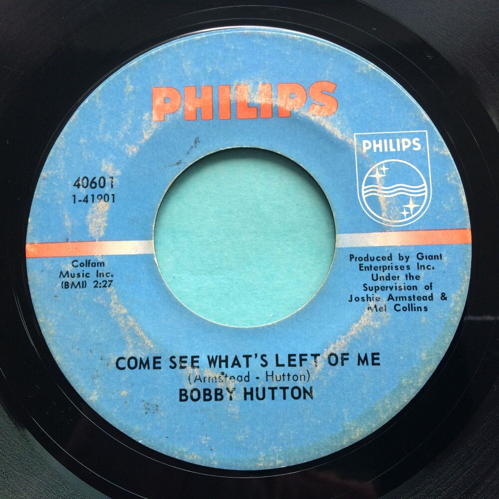Bobby Hutton - Come see what's left of me - Philips - VG plays VG+