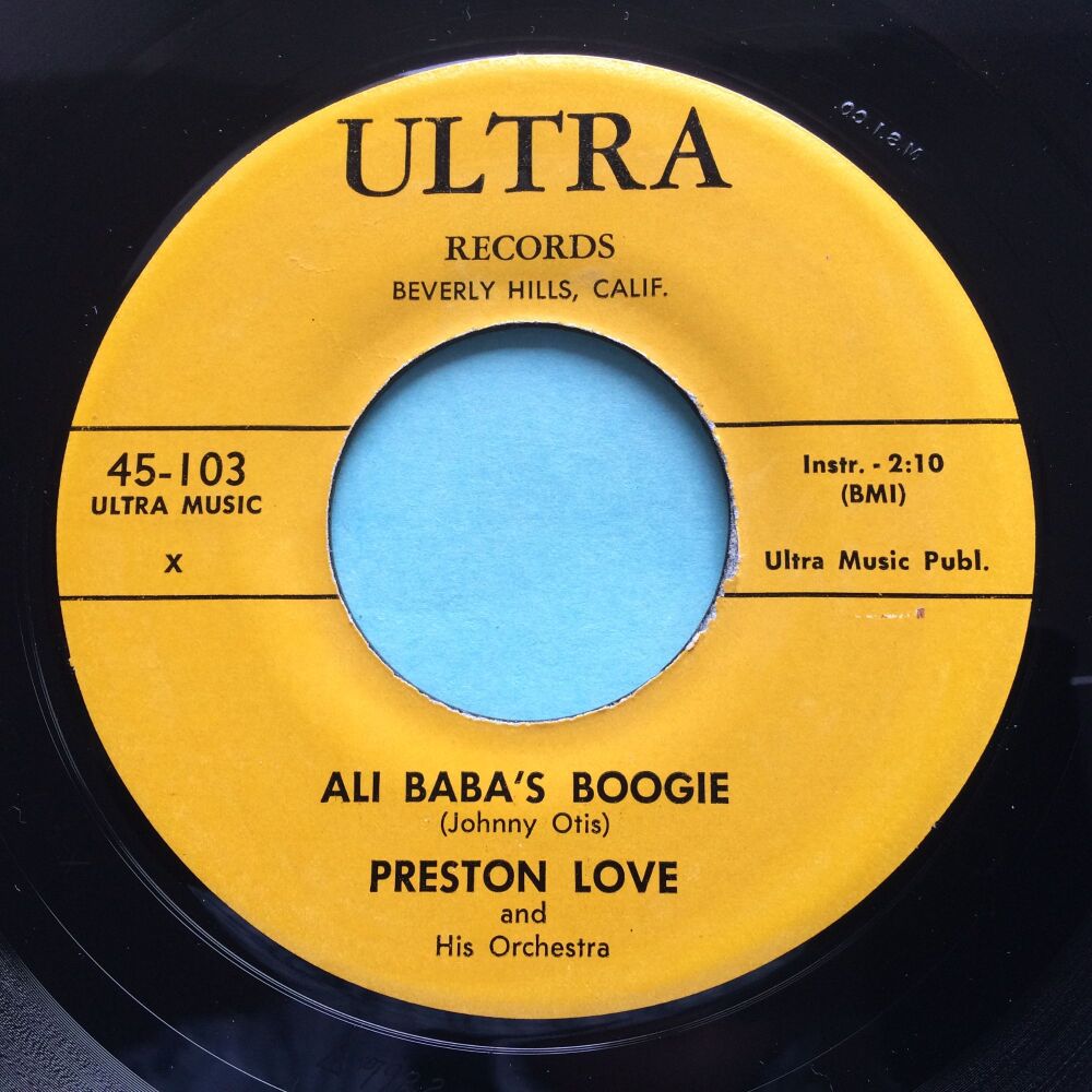 Preston Love - Ali Baba's Boogie b/w That's all right baby - Ultra - Ex-