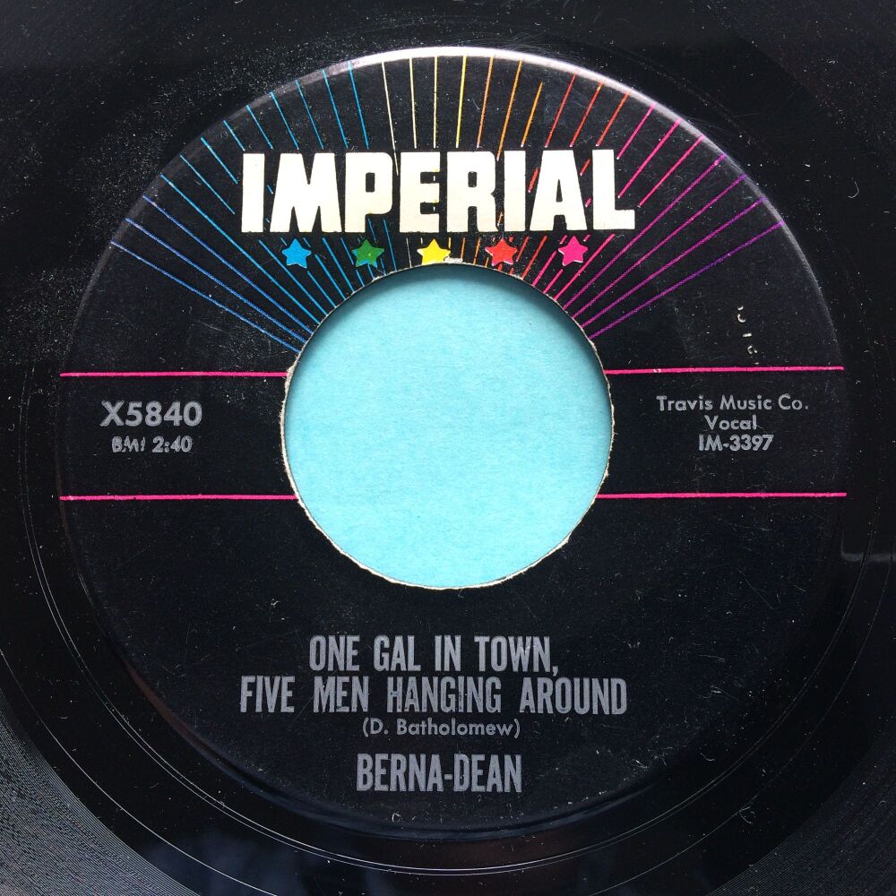 Berna Dean - One gal in town, five men hanging around - Imperial - Ex-