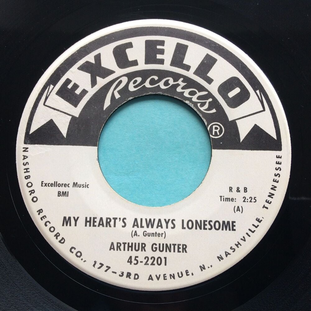 Arthur Gunter - My heart's always lonesome - Excello promo - Ex-