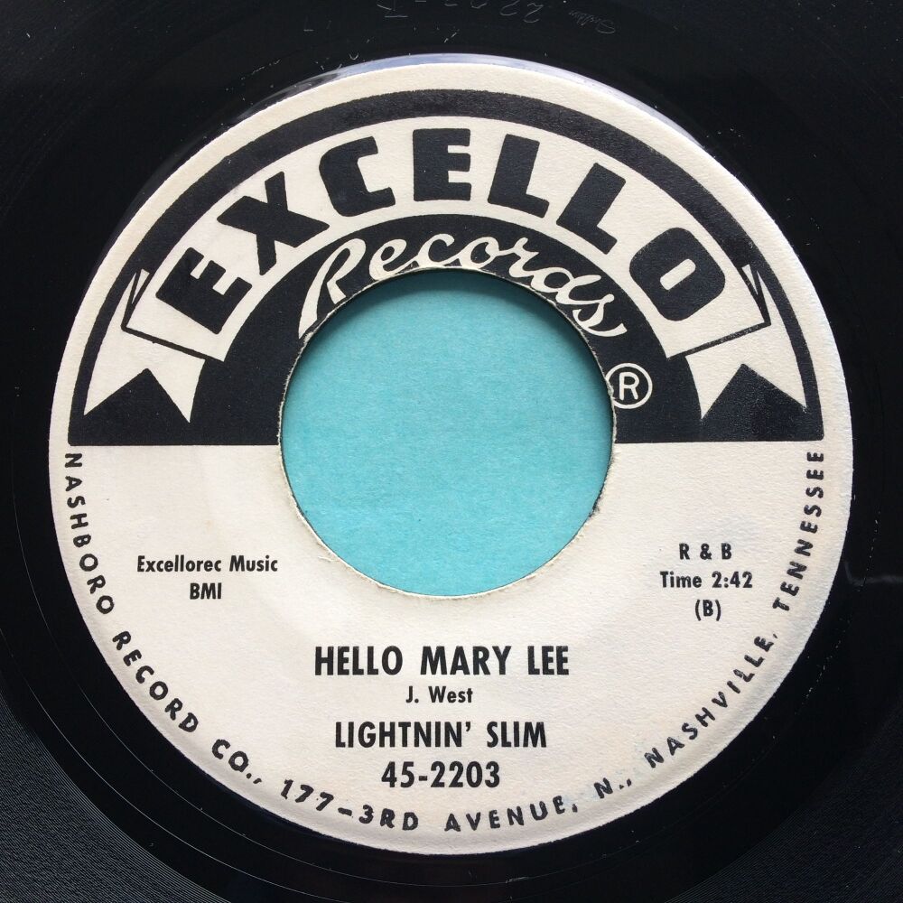 Lightnin' Slim - Hello Mary Lee b/w I'm tired waitin' baby - Excello promo - Ex-