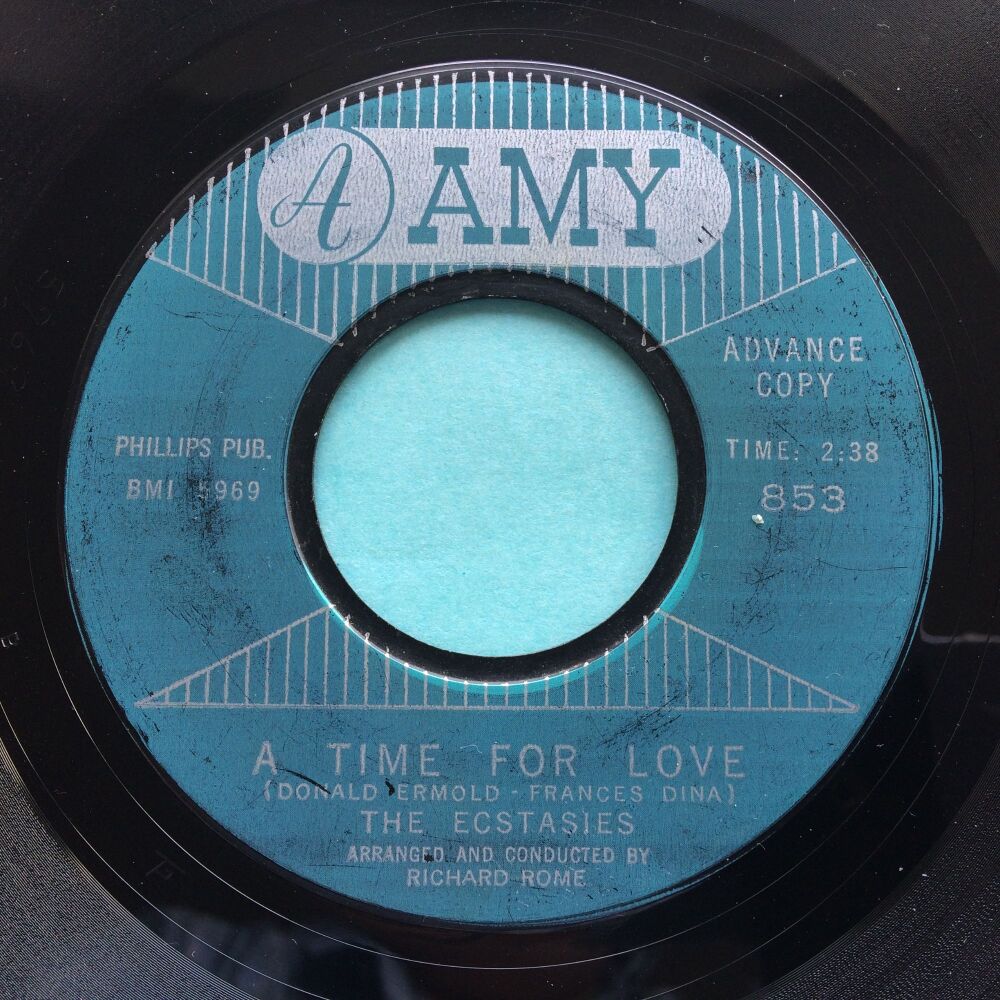 Ecstasies - A time for love b/w That lucky old sun - Amy - VG