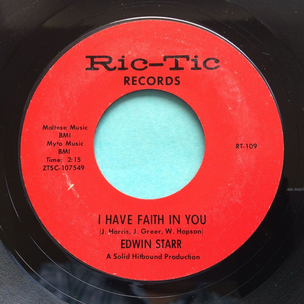 Edwin Starr - I have faith in you b/w Stop her on sight - Ric-Tic - Ex-