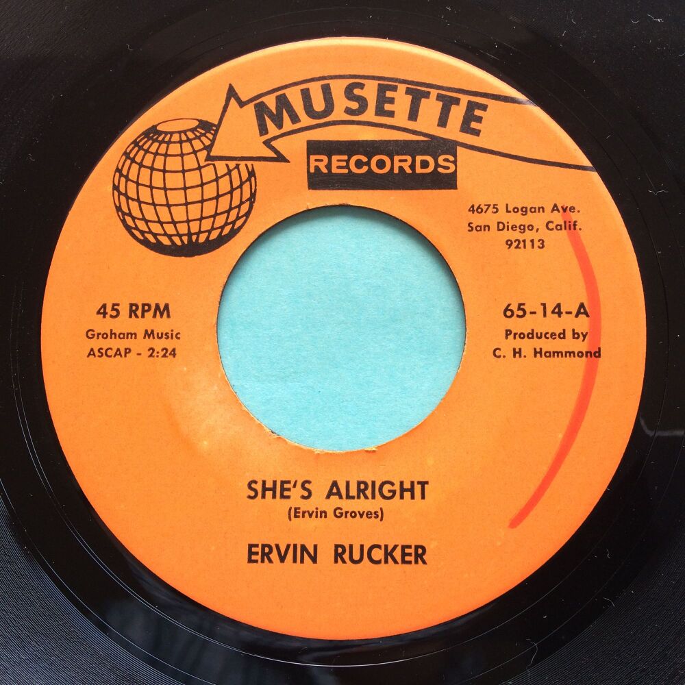Ervin Rucker -She's alright - Musette - Ex