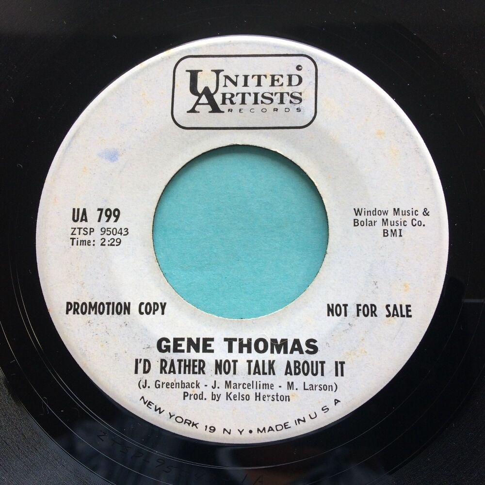 Gene Thomas - I'd rather not talk about it - UA promo - Ex-