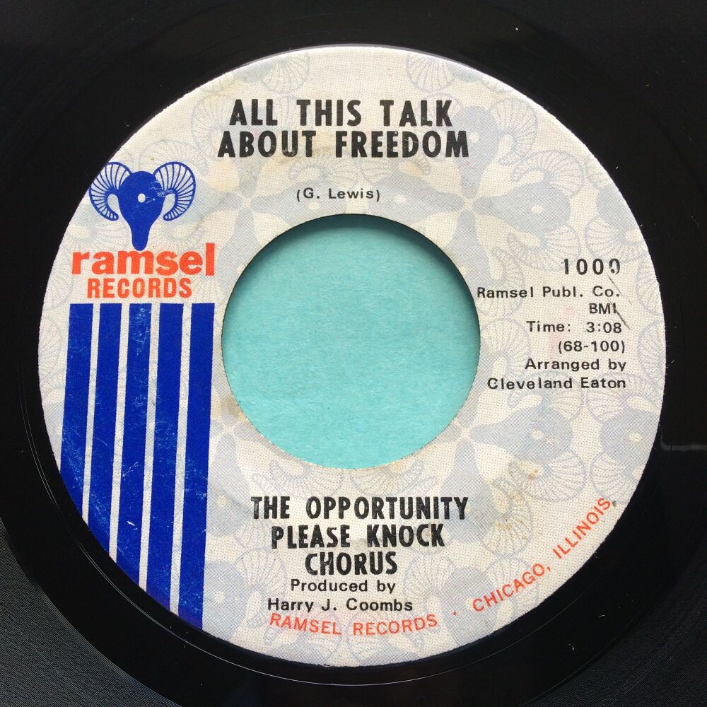 The Opportunity Please Knock Chorus - All this talk about freedom - Ramsel - VG+