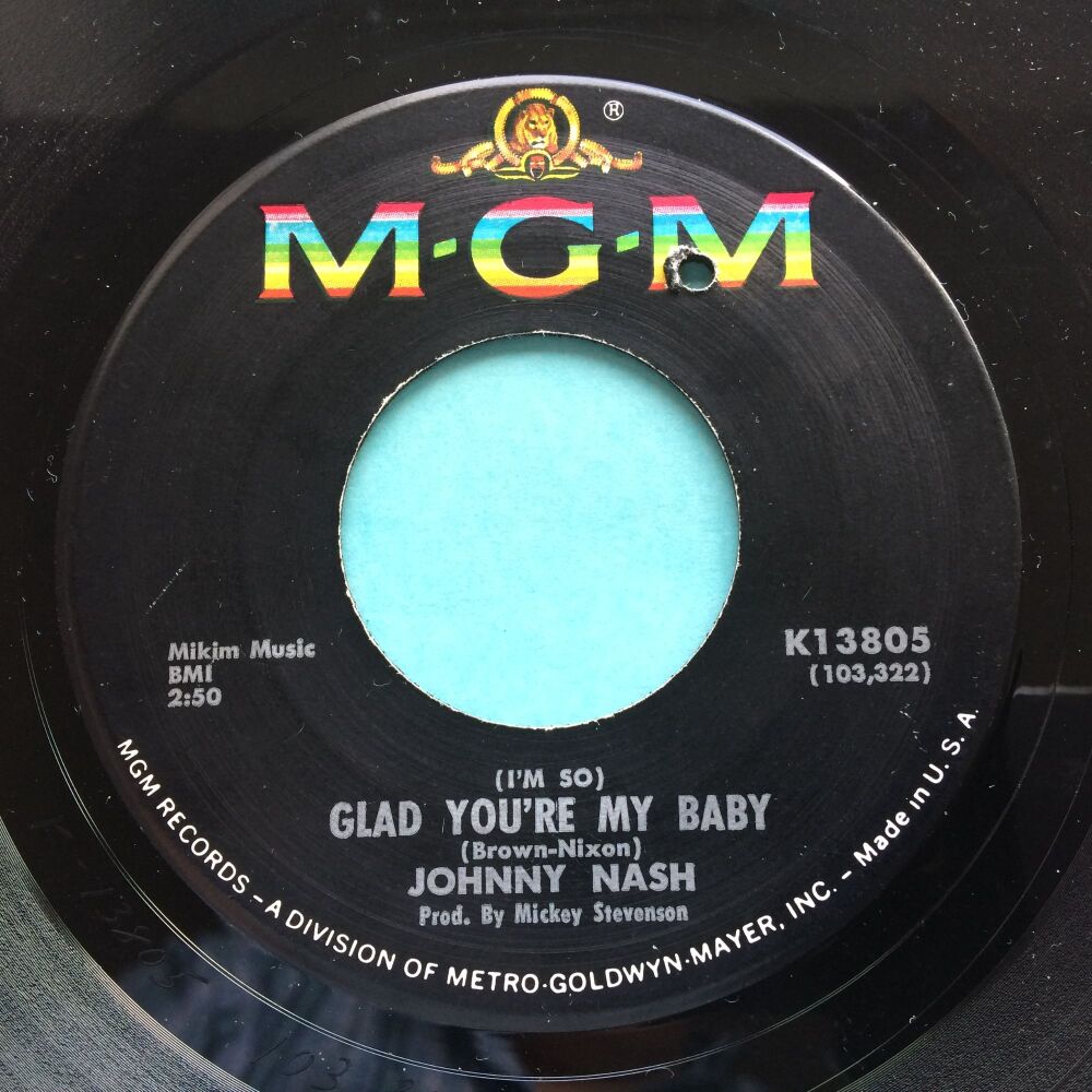 Johnny Nash - I'm so glad you're my baby - MGM - Ex-
