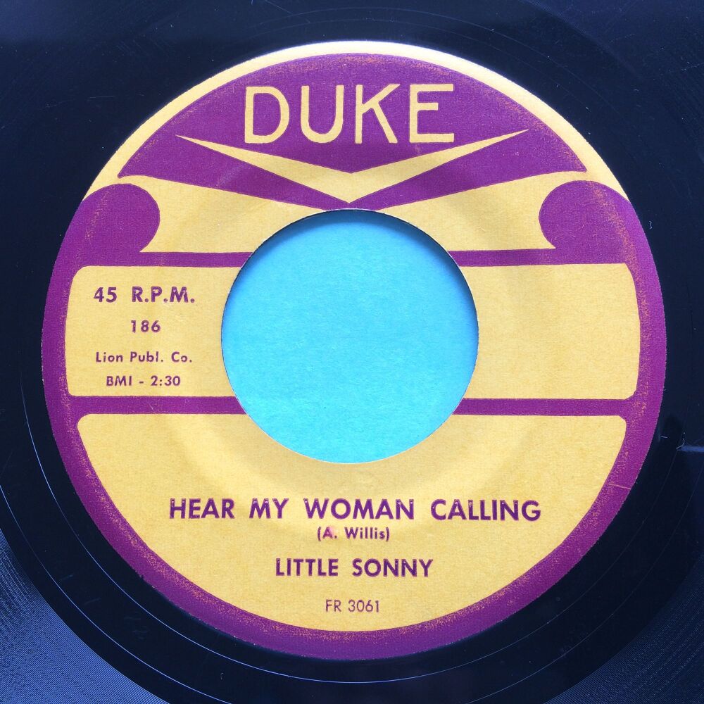 Little Sonny - Hear my woman calling b/w I gotta find my baby - Duke - VG+