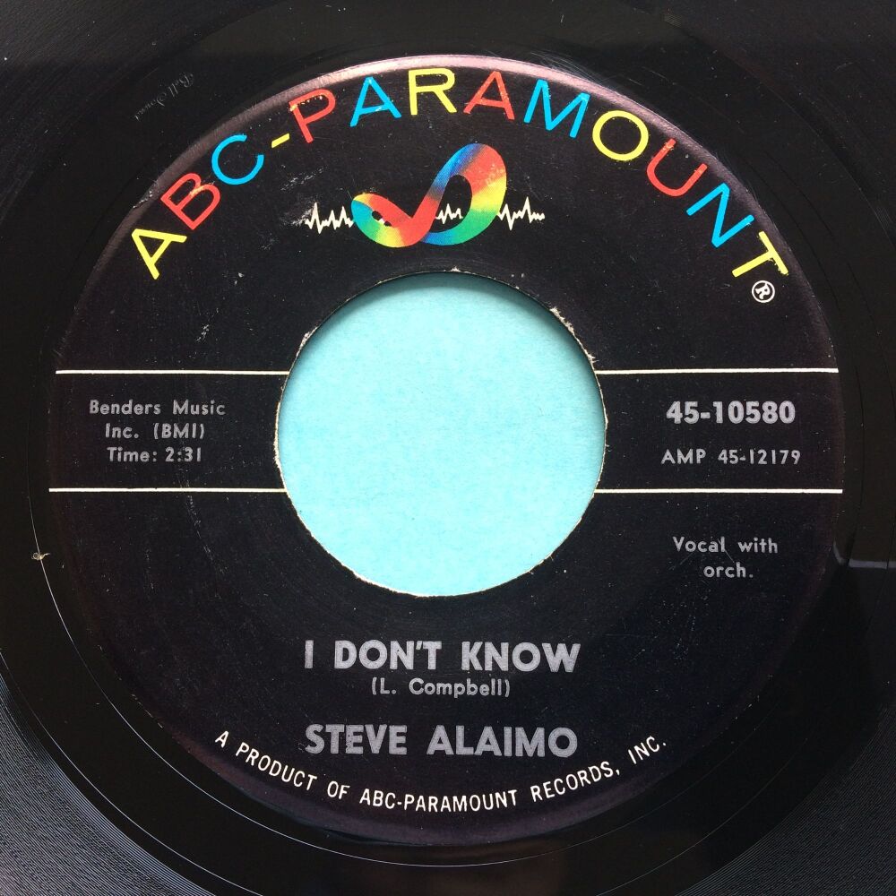 Steve Alaimo - I don't know b/w That's what love will do - ABC - Ex-