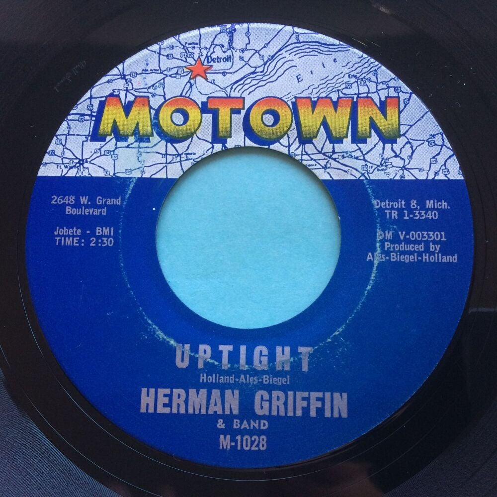 Herman Griffin - Sleep (Little one) b/w Uptight - Motown - Ex-