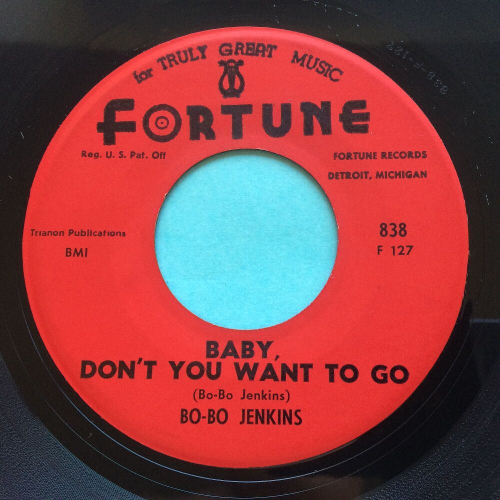 Bo-Bo Jenkins - Baby, don't you want me to go b/w 10 below zero - Fortune - Ex