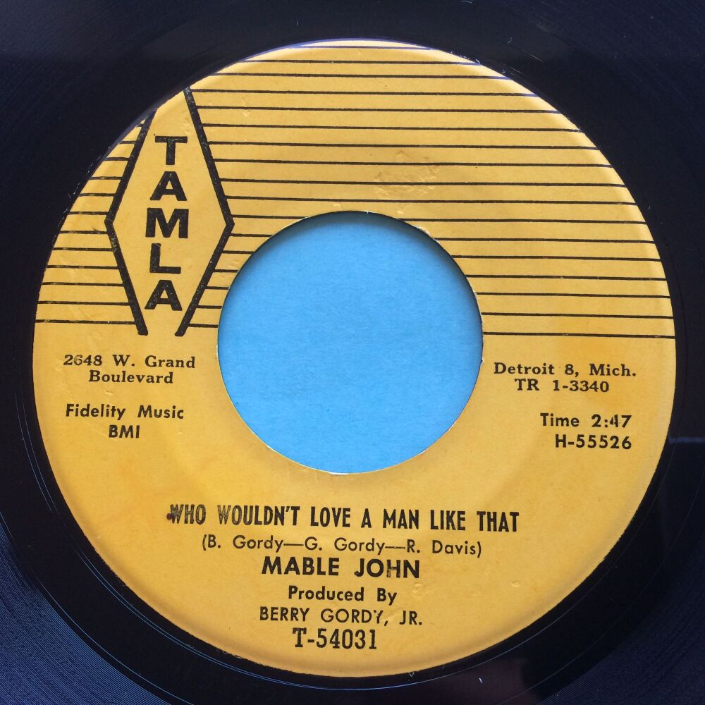 Mable John ‎- Who Wouldn't Love A Man Like That - Tamla - Ex-