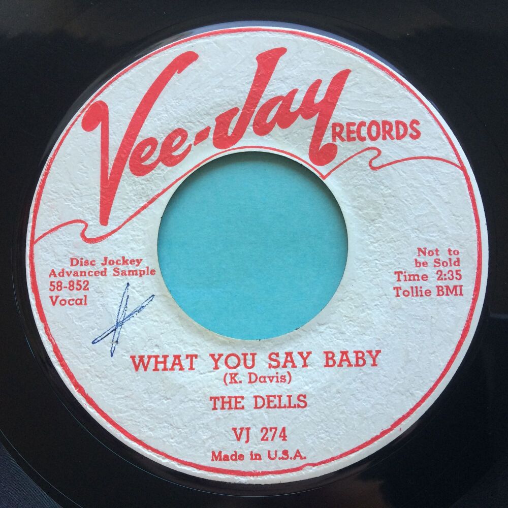 Dells - What you say baby b/w The Springer - Vee-Jay promo - Ex-