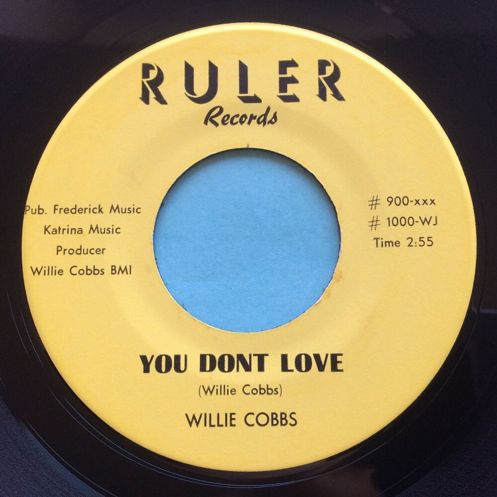 Willie Cobbs - You dont love - Ruler - Ex