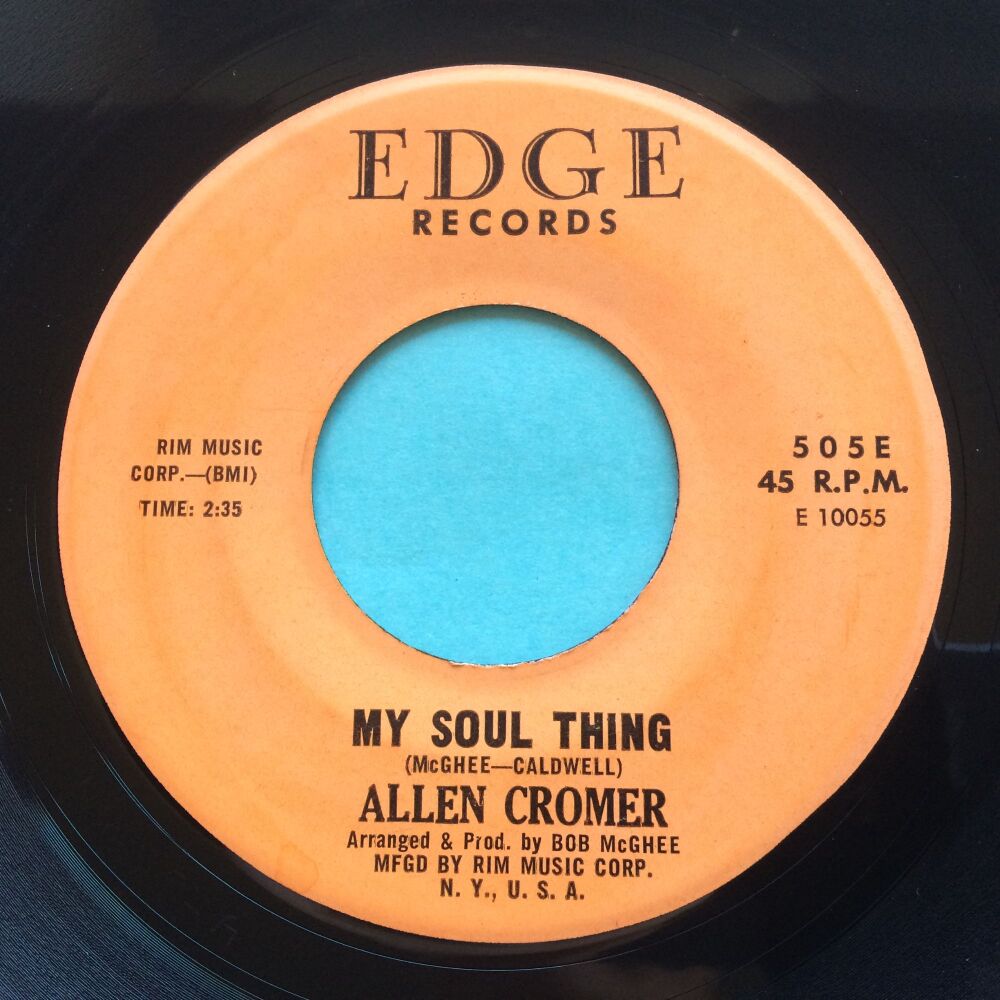 Allen Cromer - My Soul Thing - Edge - Ex-