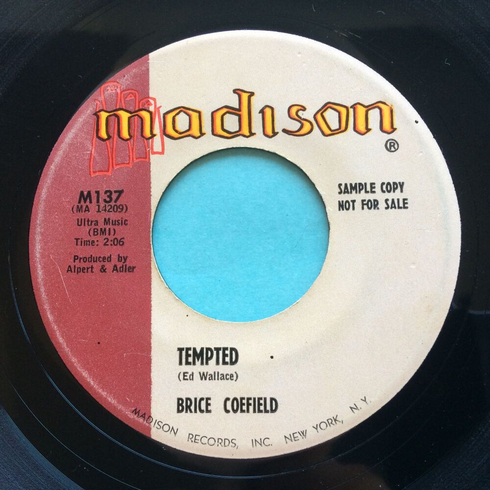 Brice Coefield - Tempted b/w Cha Cha Twist - Madison - VG+