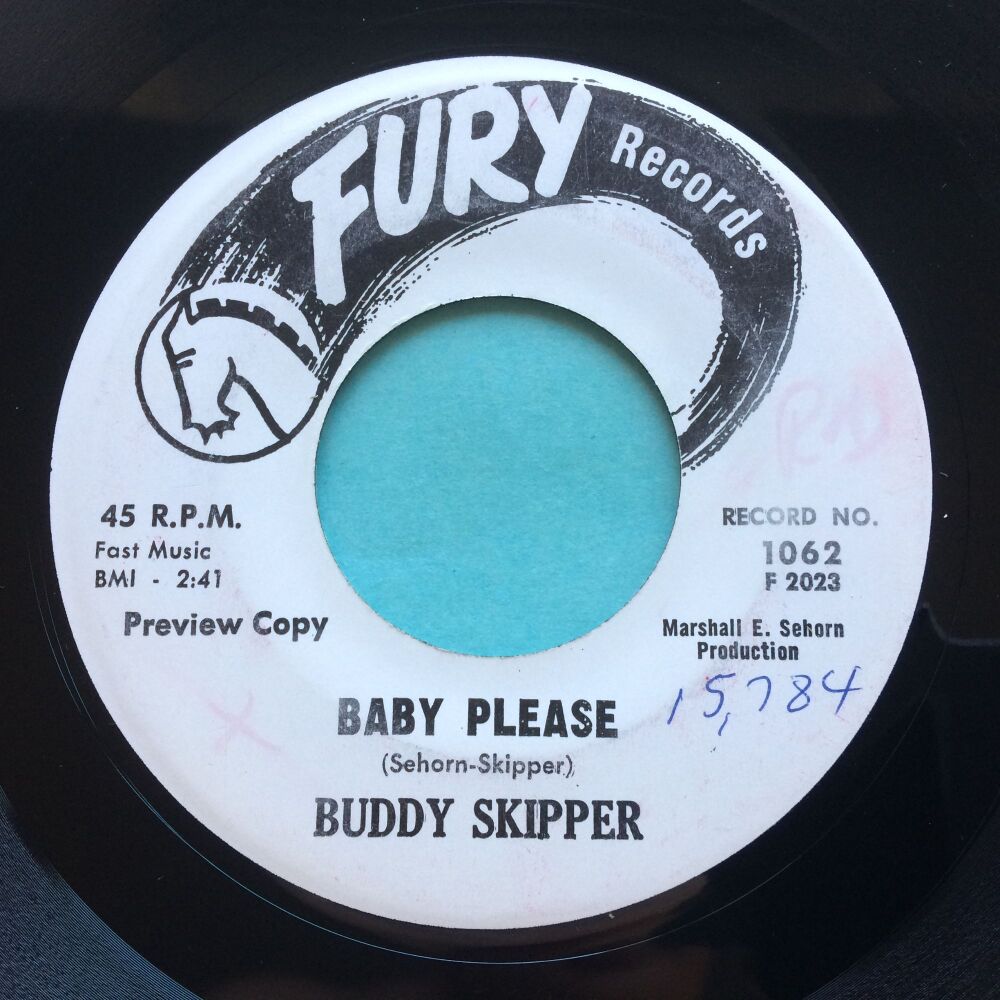 Buddy Skipper - Baby please b/w Don't be a shame - Fury promo - Ex-