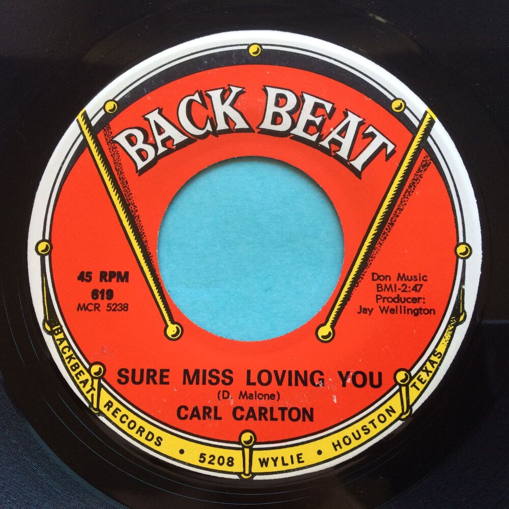 Carl Carlton - Sure miss loving you - Back Beat - Ex