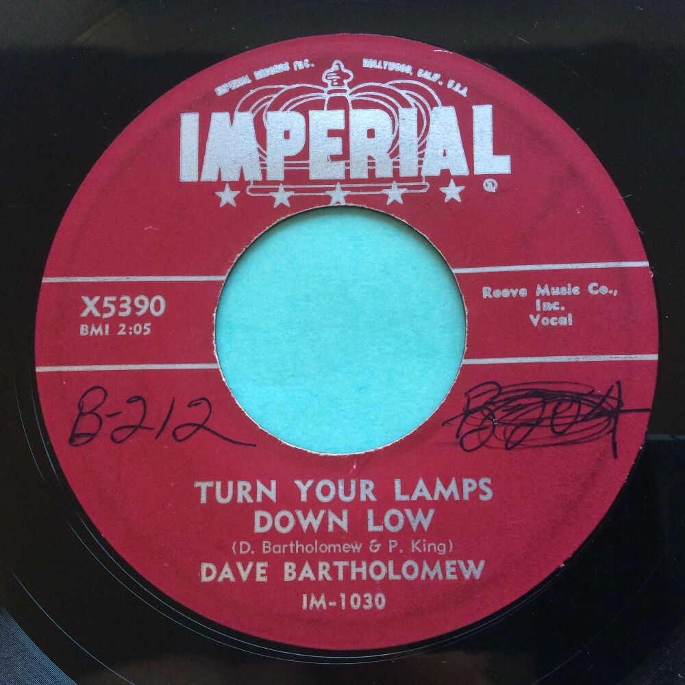 Dave Bartholomew - Turn your lamps down low - Imperial - VG+