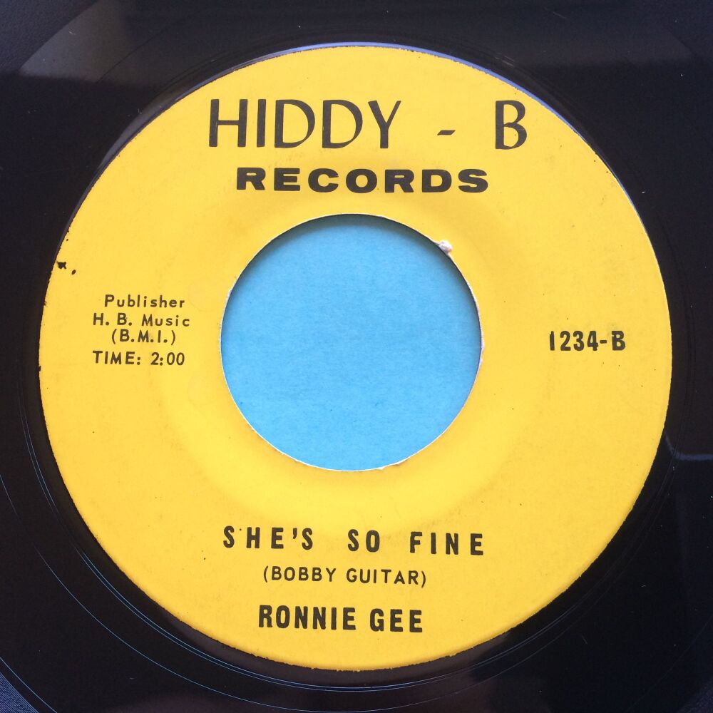 Ronnie Gee - She's so fine - Hiddy-B - Ex