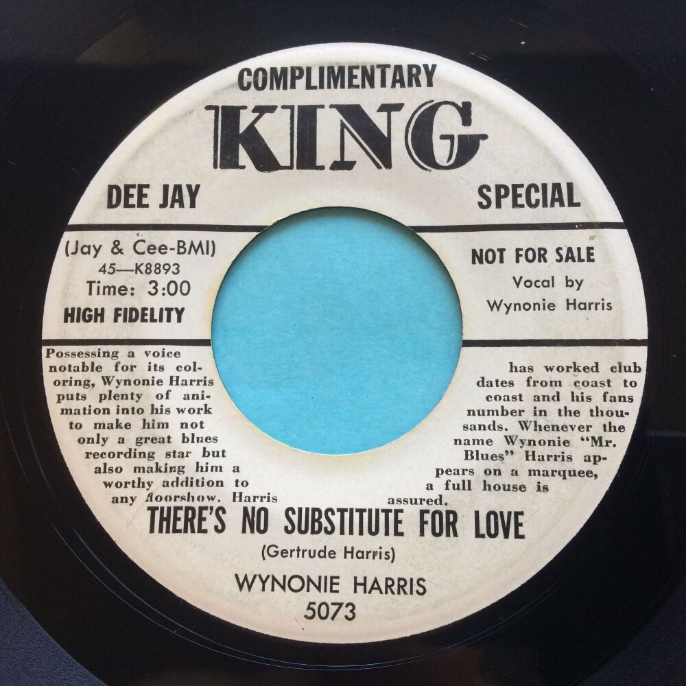 Wynonie Harris - There's no substitute for love b/w A tale of woe - King promo - VG+