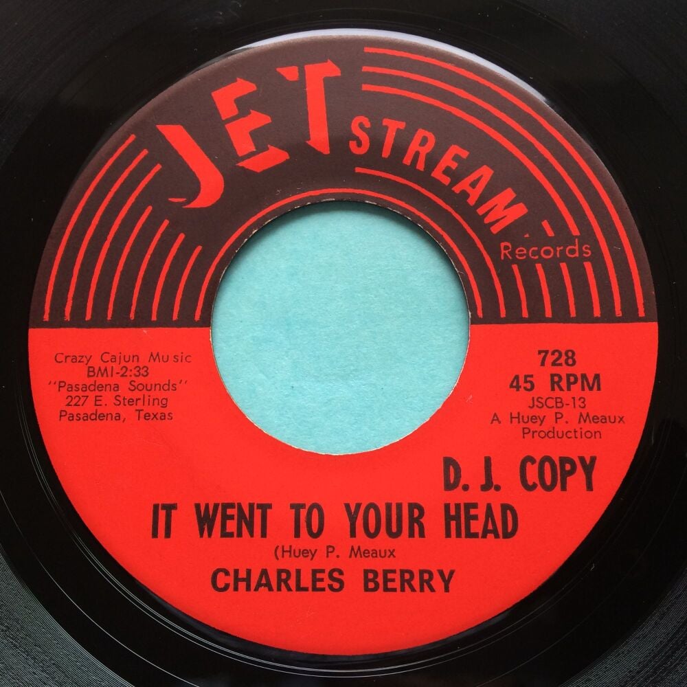 Charles Berry - It went your head b/w Charlena - Jetstream - Ex