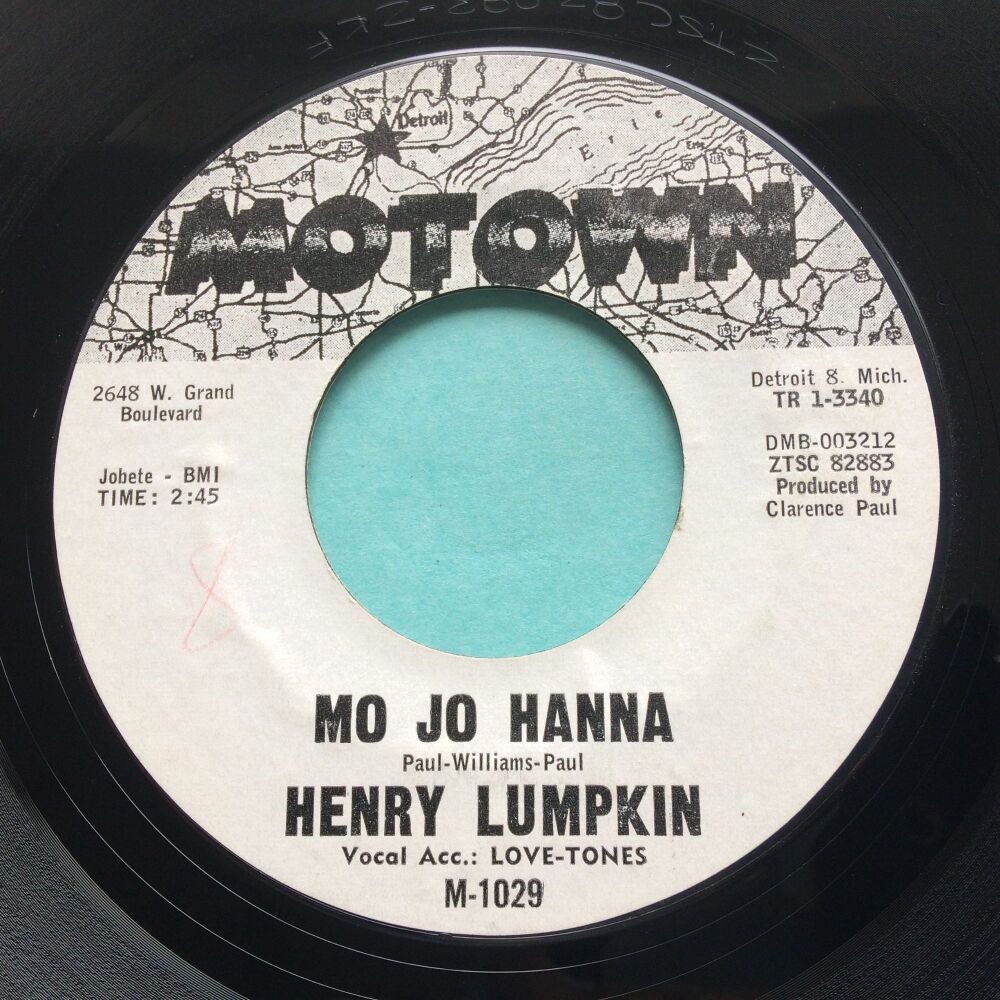 Henry Lumpkin - Mo Jo Hanna b/w Break down and sing - Motown promo - Ex-
