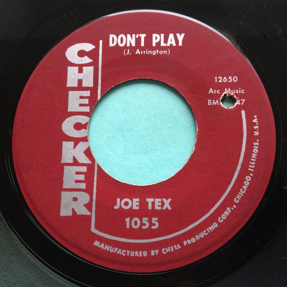Joe Tex - Don't play - Checker - VG+