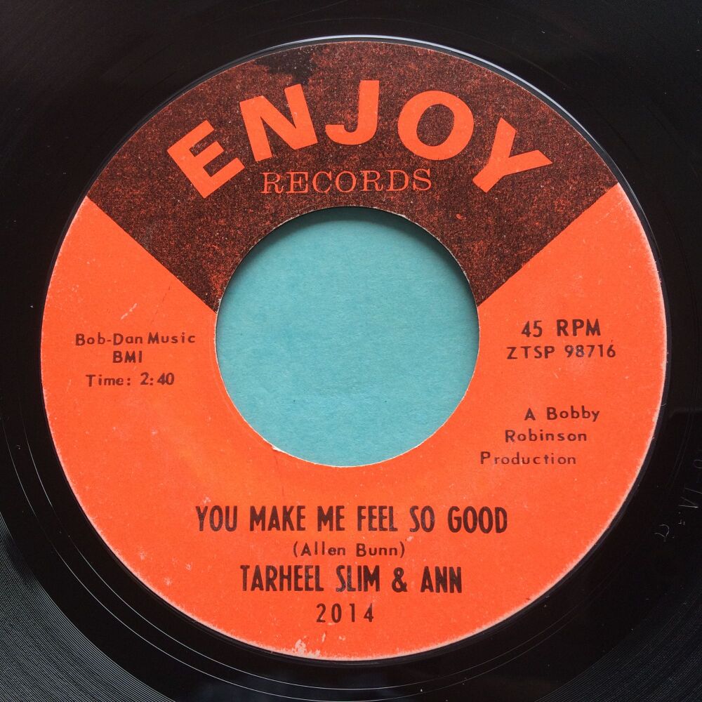 Tarheel Slim & Ann – You Make Me Feel So Good  - Enjoy - Ex