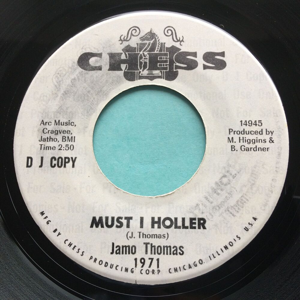 Jamo Thomas - Must I holler - Chess promo (one sided) - Ex