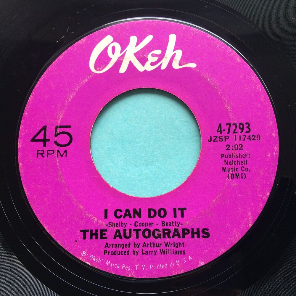 Autographs - I can do it b/w I'm gonna show you how to love me - Okeh - VG+