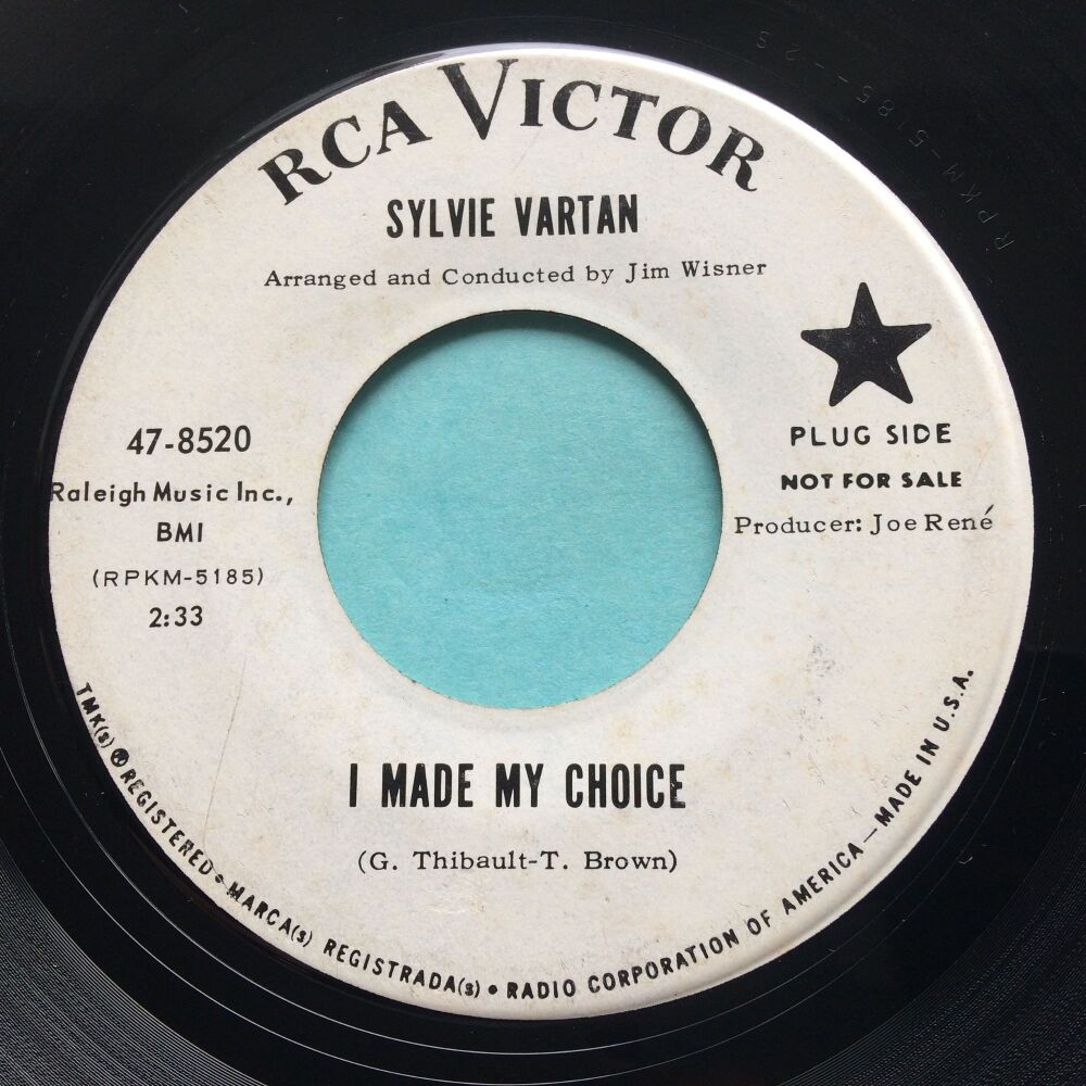 Sylvie Vartan - I Made My Choice - RCA promo - VG+