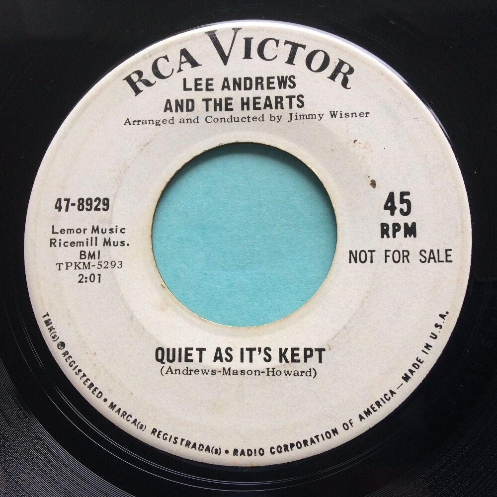 Lee Andrews and the Hearts - Quiet as it's kept - RCA promo - Ex-