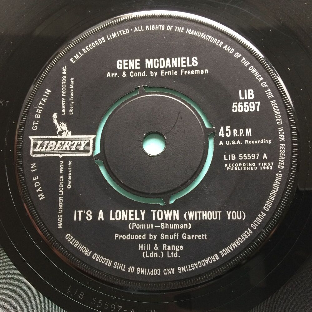 Gene McDaniels - It's a lonely town - UK Liberty - VG+