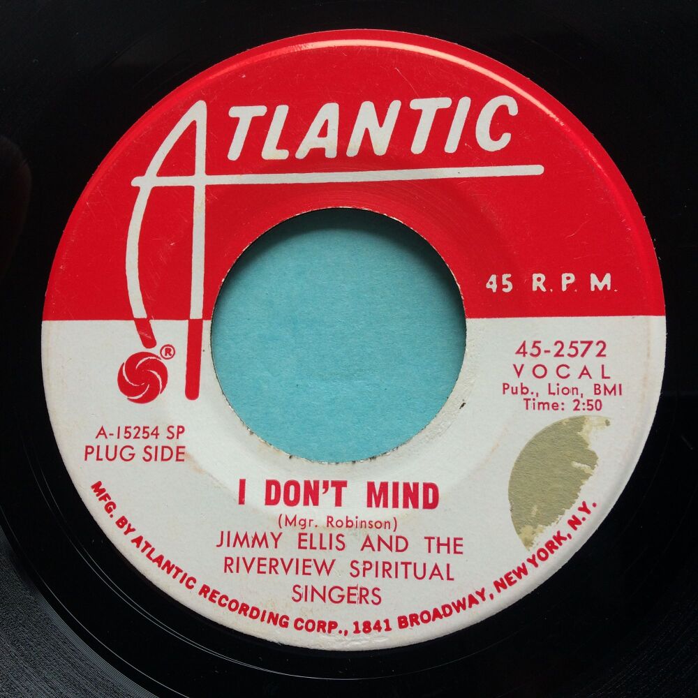 Jimmy Ellis and the Review Spiritual Singers - I don't mind - Atlantic promo - VG+