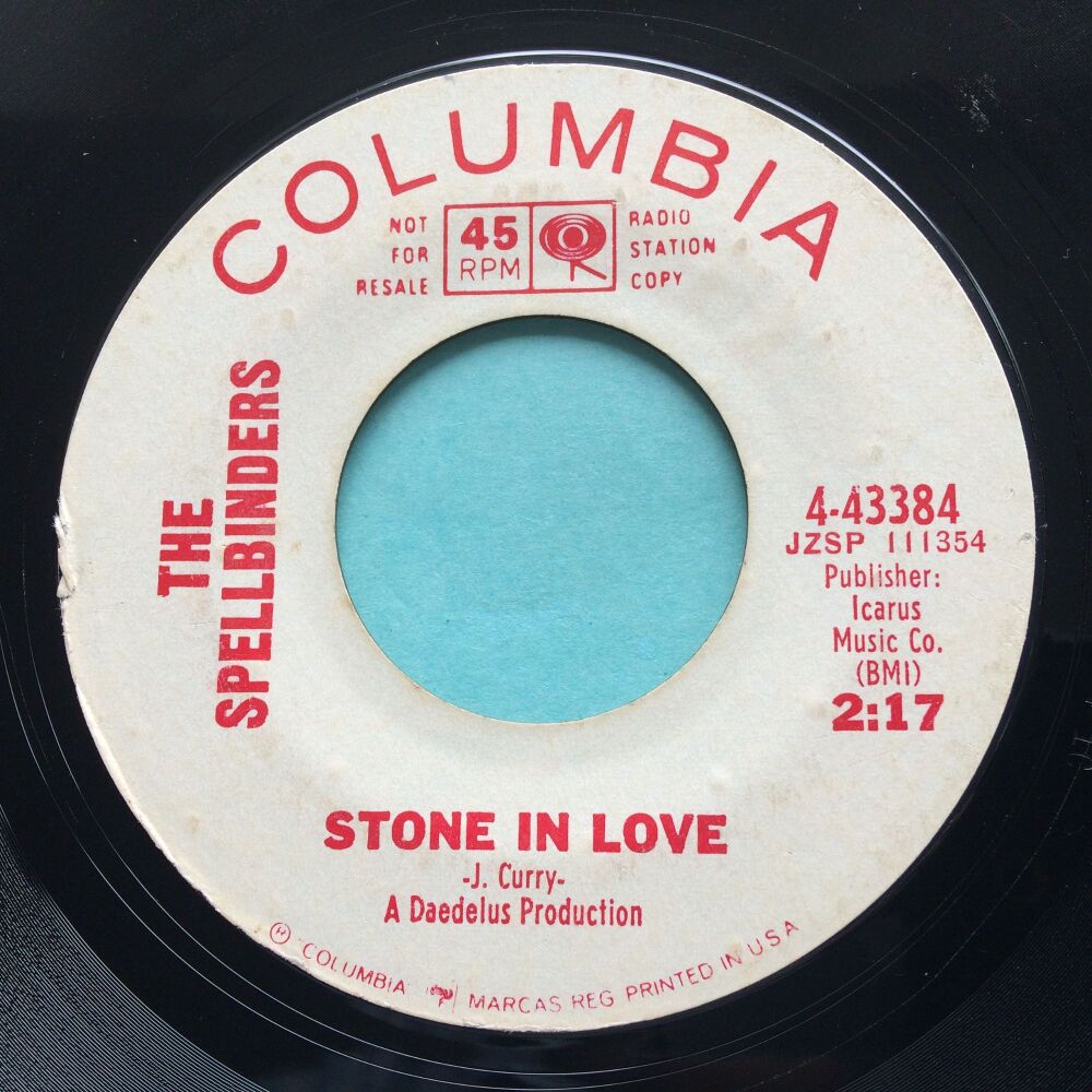 Spellbinders - Stone in love b/w For you - Columbia promo - VG+